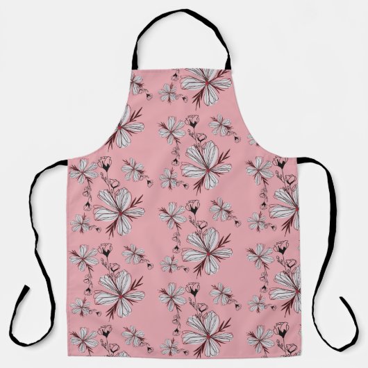 BLOEMENPATRONE ROZE ACHTERGROND SCHORT (Voorkant)