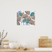  bloemenpatronen A Small Poster (Keuken)