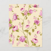 Bloemenpatroon 16 briefkaart (Voorkant / Achterkant)