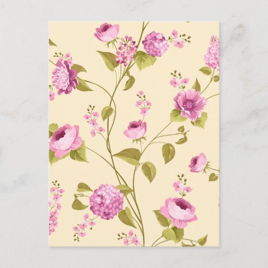 Bloemenpatroon 16 briefkaart (Voorkant)