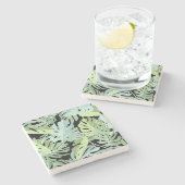 BloemenPatroon 2 van het oerwoud Stenen Onderzetter (Zijkant)