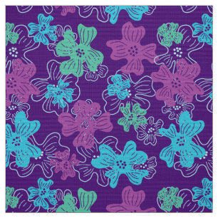 bloemenpatroon 60s 70s stof