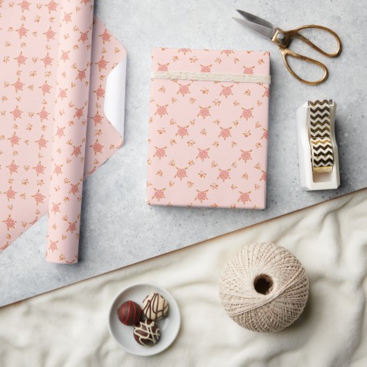 Bloemenpatroon Cadeaupapier (Crafts)