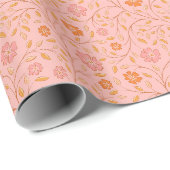 Bloemenpatroon Cadeaupapier (Rol Hoek)