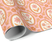 Bloemenpatroon Cadeaupapier (Rol Hoek)
