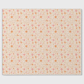 Bloemenpatroon Cadeaupapier (Vlak)