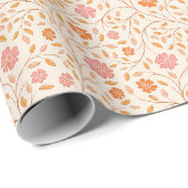 Bloemenpatroon Cadeaupapier (Rol Hoek)