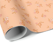 Bloemenpatroon Cadeaupapier (Rol Hoek)