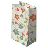Bloemenpatroon cadeautas (Voorkant Gekanteld)
