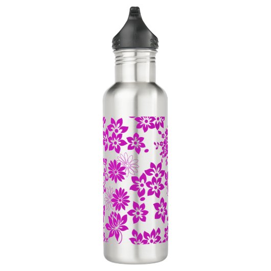 Bloemenpatroon D02.pink.b Waterfles (Rechts)