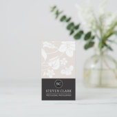 Bloemenpatroon | Elegant Visitekaartje (Staand voorkant)