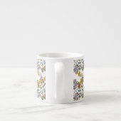 Bloemenpatroon Espresso Kop (Achterkant)