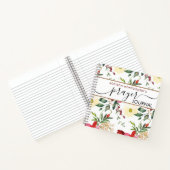 Bloemenpatroon gebed journaal spiraal notitieboek (Binnen)