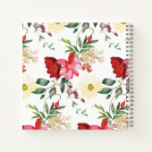 Bloemenpatroon gebed journaal spiraal notitieboek (Achterkant)