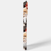  bloemenpatroon gepersonaliseerde iPhone case (Achterkant / Rechts)