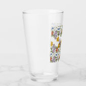 Bloemenpatroon Glas (Rechts)