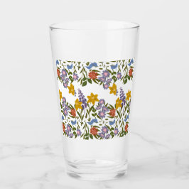 Bloemenpatroon Glas