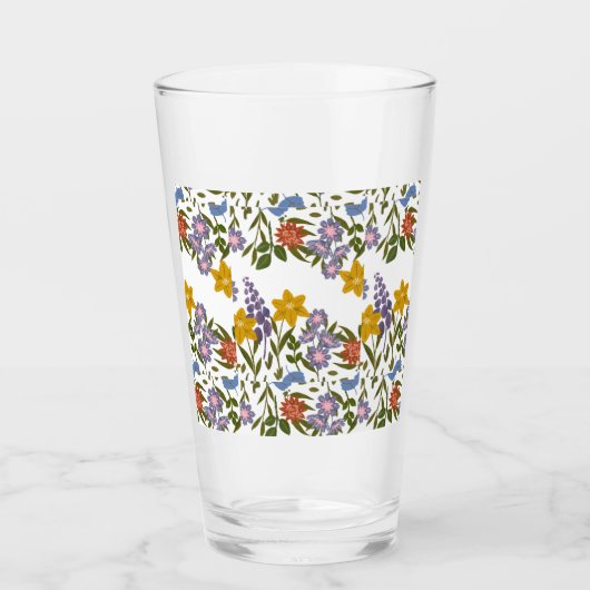 Bloemenpatroon Glas (Voorkant)