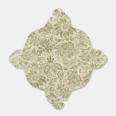 Bloemenpatroon Groene salie Antiek Damask Bedankdoosjes (Uitgevouwen)