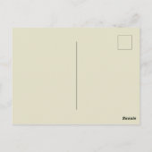 Bloemenpatroon Groene salie Antiek Damask Briefkaart (Achterkant)