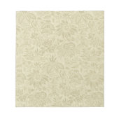 Bloemenpatroon Groene salie Antiek Damask Notitieblok (Voorkant)