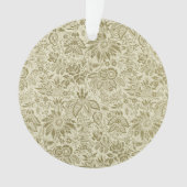 Bloemenpatroon Groene salie Antiek Damask Ornament (voorkant)