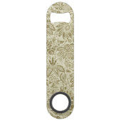 Bloemenpatroon Groene salie Antiek Damask Speed Flessenopener (Voorkant)