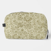 Bloemenpatroon Groene salie Antiek Damask Toilettasje (Voorkant)
