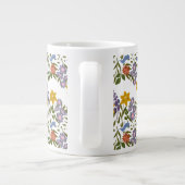 Bloemenpatroon Grote Koffiekop (Achterkant)