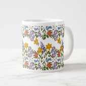 Bloemenpatroon Grote Koffiekop (Voorkant rechts)
