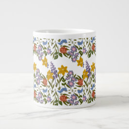 Bloemenpatroon Grote Koffiekop