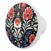 Bloemenpatroon Keramische Knop (Rechts)