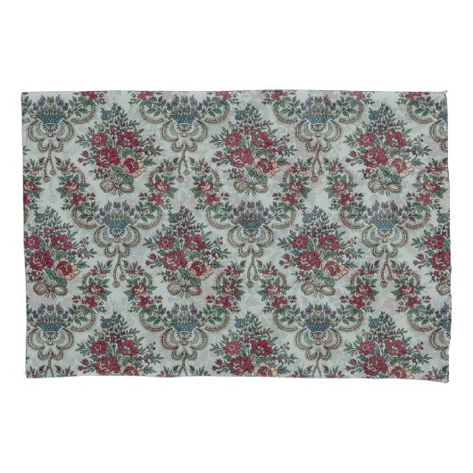 Bloemenpatroon Kleurrijke Trendy Bloemen en Blader Kussensloop (Voorkant-Links)