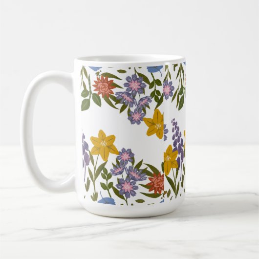 bloemenpatroon koffiemok (Links)