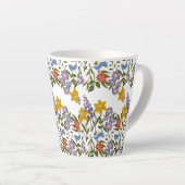 Bloemenpatroon Latte Mok (Rechterhoek)