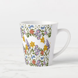 Bloemenpatroon Latte Mok