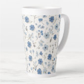 Bloemenpatroon Latte Mok (Rechterhoek)