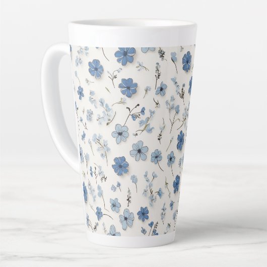 Bloemenpatroon Latte Mok (Linkerhoek)