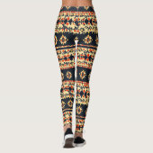 Bloemenpatroon Leggings (Achterkant)