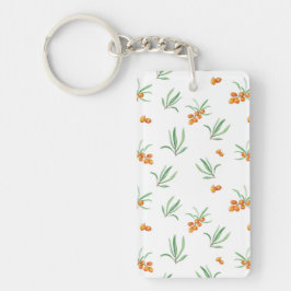 Bloemenpatroon Lente Bloemen Acryl Sleutelhanger