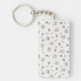 Bloemenpatroon Lente Bloemen Acryl Sleutelhanger
