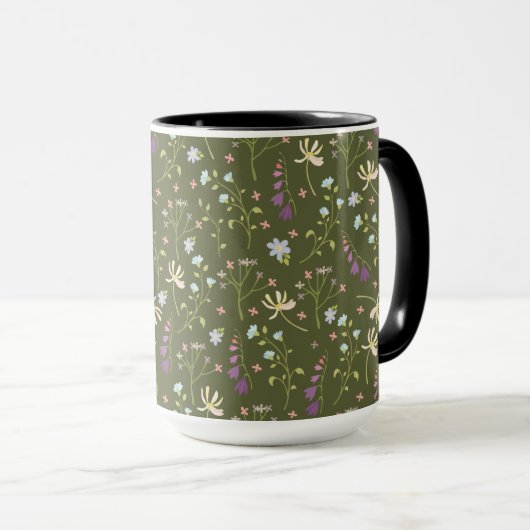 Bloemenpatroon Lente Bloemen Combo Mok (Voorkant rechts)