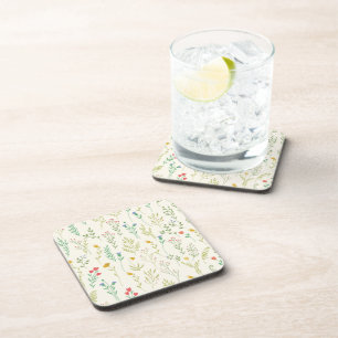 Bloemenpatroon Lente Bloemen Hard plastic Bier Onderzetter
