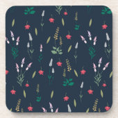 Bloemenpatroon Lente Bloemen Hard plastic Bier Onderzetter (Voorkant)