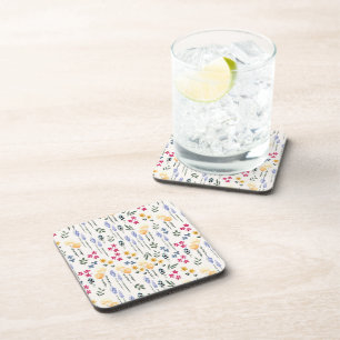 Bloemenpatroon Lente Bloemen Hard plastic Bier Onderzetter