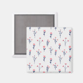 Bloemenpatroon Lente Bloemenplein Magneet (Voorkant / Achterkant)