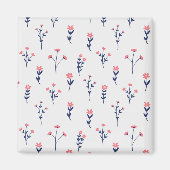 Bloemenpatroon Lente Bloemenplein Magneet (Voorkant)