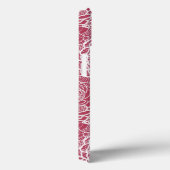 Bloemenpatroon met blauwe kant achtergrond Case-Mate iPhone case (Achterkant / Rechts)