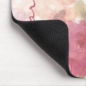 Bloemenpatroon met Chique Uitzondering Watercolor Muismat (Hoek)