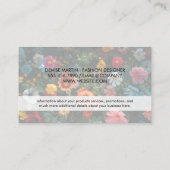 Bloemenpatroon met Rozen | Natuur Visitekaartje (Achterkant)